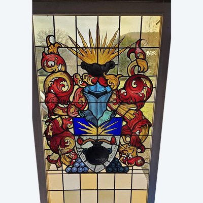 Stained Glass Windows of an Old Strasbourg Brewery - Early 20th Century