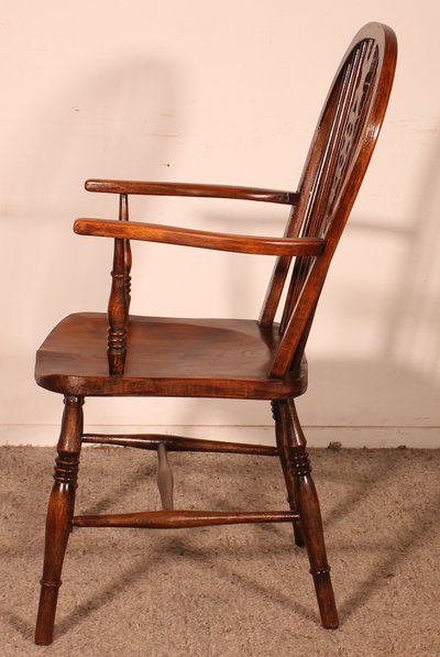 Fauteuil Windsor En Châtaignier Du 19° Siècle