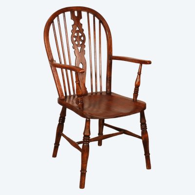 Fauteuil Windsor En Châtaignier Du 19° Siècle