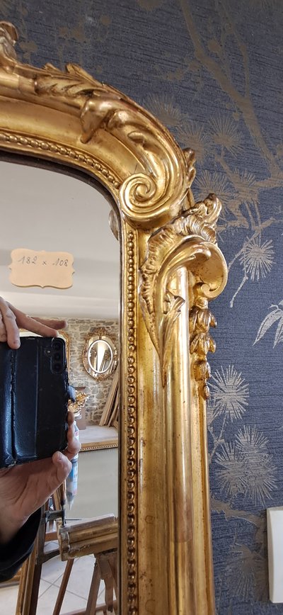 Specchio d'epoca Napoleone III 182 x108