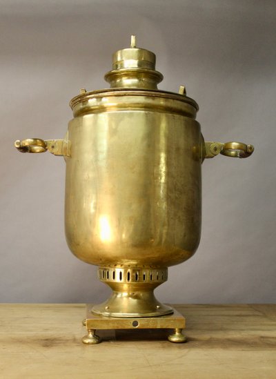 Importante Samovar in rame XIX secolo Pavel Kalinin Mosca