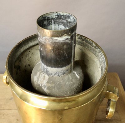 Importante Samovar in rame XIX secolo Pavel Kalinin Mosca