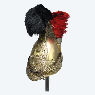 Officer Firefighter Helmet Mle 1821 City of Ste Maure.