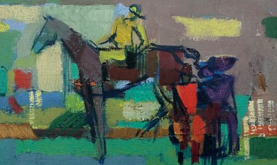 Huile sur toile de J. Chevolleau