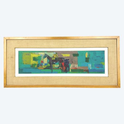 Huile sur toile de J. Chevolleau