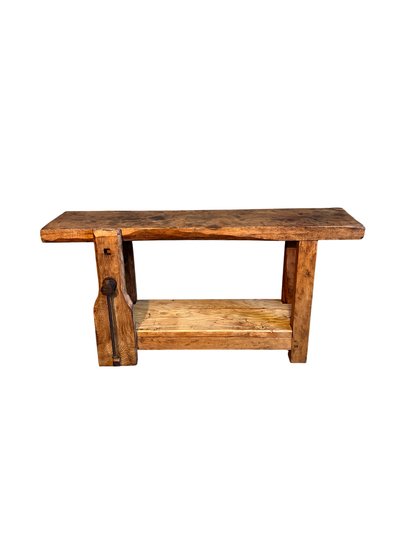 Table de menuisier en noyer 1900