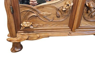 Camera da letto Art Nouveau "Ninfee e canne" della Galleria Mathieu