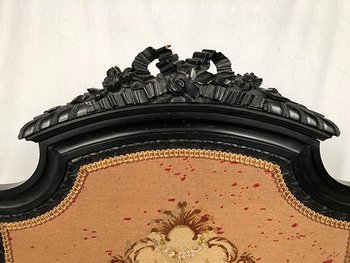 Paravento in legno annerito riccamente intagliato, Napoleone III