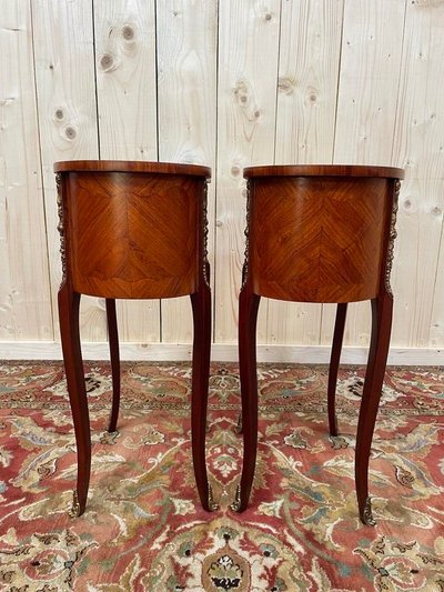 Paire de tables de chevet style Louis XV -Transition