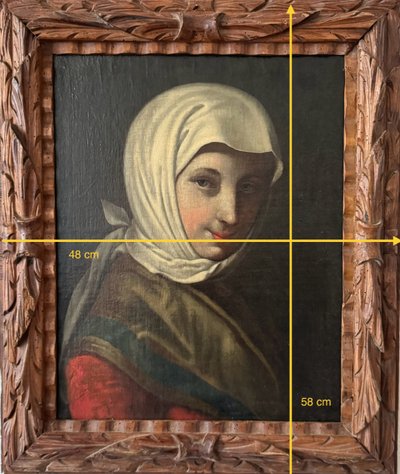 Porträt einer italienischen Bäuerin, spätes 17. Jahrhundert