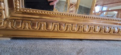 Miroir XIX à fronton 163 x 84/91