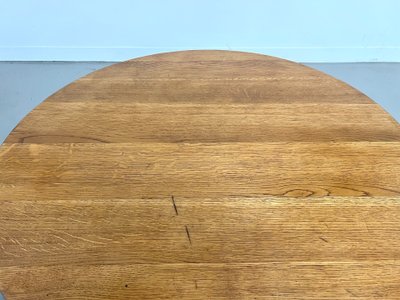 Table basse circulaire en chêne massif