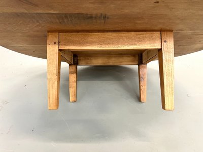 Table basse circulaire en chêne massif
