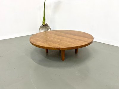 Table basse circulaire en chêne massif