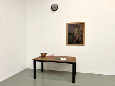 Table à manger années 70 piétement métal