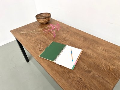 Table à manger années 70 piétement métal