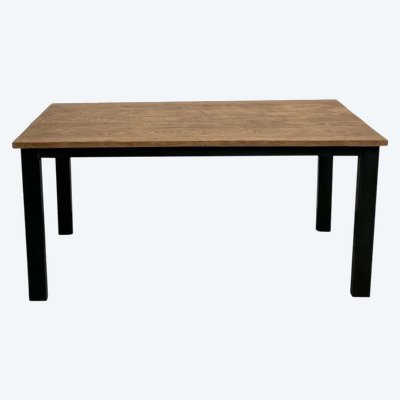 Table à manger années 70 piétement métal