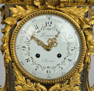 LARGE MANTEL SET BY MAISON DENIERE 1820 / 1901 IN THE LOUIS XVI STYLE