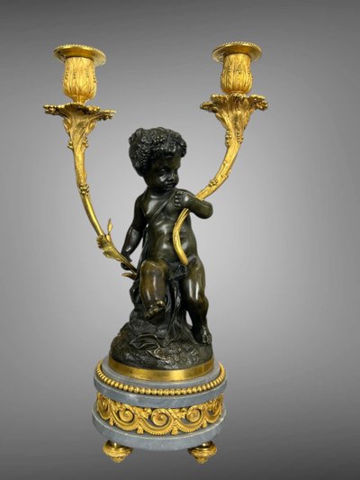 LARGE MANTEL SET BY MAISON DENIERE 1820 / 1901 IN THE LOUIS XVI STYLE