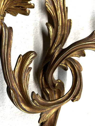 Applique style Louis XV bronze massif