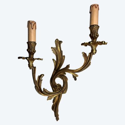 Applique style Louis XV bronze massif