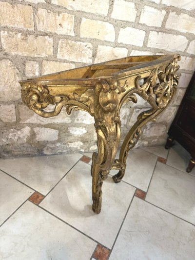 CONSOLE D APPLIQUE EPOQUE LOUIS XV - 18ème