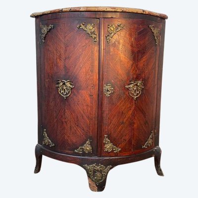 Encoignure époque Louis XV en marqueterie 