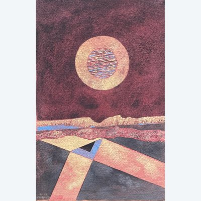Gouache on Paper signed Roger Blaquière