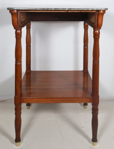 Table désserte en noyer  époque restauration