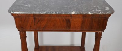 Table désserte en noyer  époque restauration