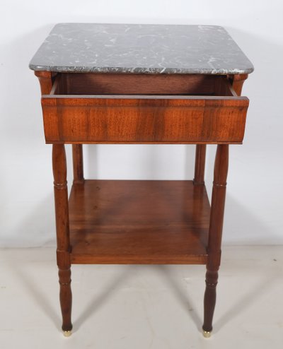 Table désserte en noyer  époque restauration