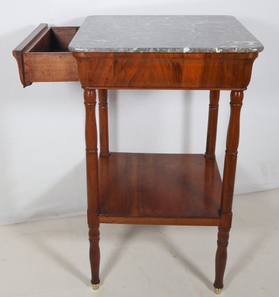 Table désserte en noyer  époque restauration