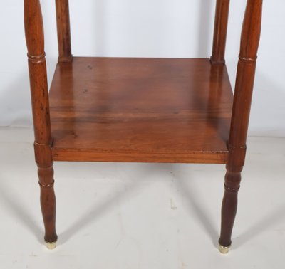 Table désserte en noyer  époque restauration