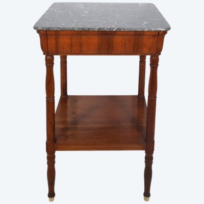 Table désserte en noyer  époque restauration