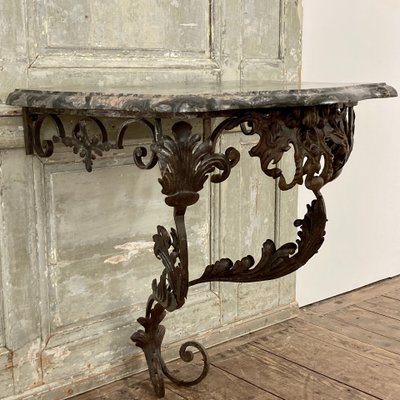 Console en fer forgé XVIII ème