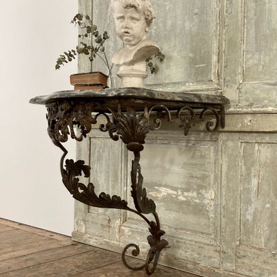 Console en fer forgé XVIII ème