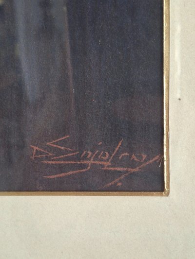 Tableau grand pastelliste ENJOLRAS DELPHIN