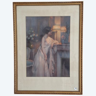 Tableau grand pastelliste ENJOLRAS DELPHIN