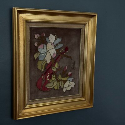 Olio su tavola Jane Larroque Premier Bal natura morta