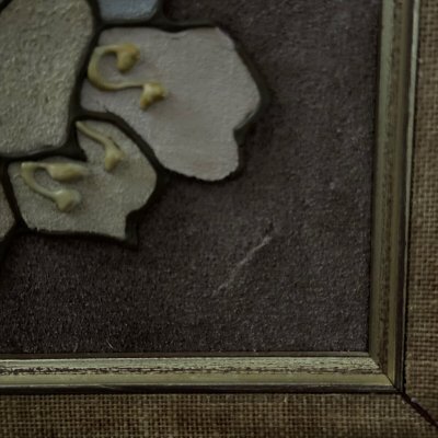 Olio su tavola Jane Larroque Premier Bal natura morta