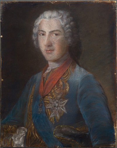 Portrait of Louis Ferdinand de France after M. Quentin de La Tour 18th century