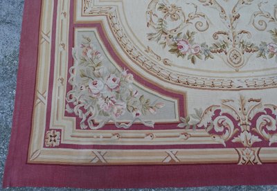 Grande tappeto Aubusson in stile Luigi XVI Napoleone III - 308 cm x 239 cm