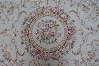 Grande tappeto Aubusson in stile Luigi XVI Napoleone III - 308 cm x 239 cm