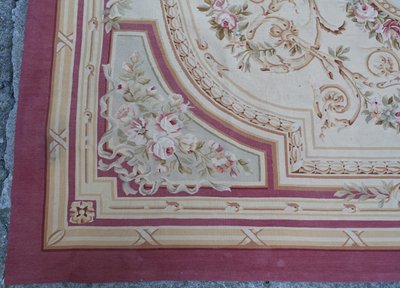 Grande tappeto Aubusson in stile Luigi XVI Napoleone III - 308 cm x 239 cm