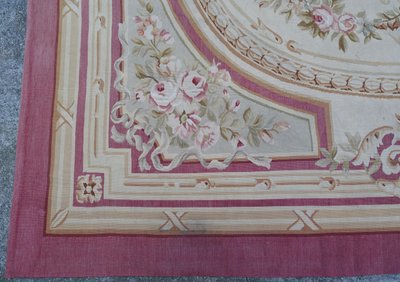 Grande tappeto Aubusson in stile Luigi XVI Napoleone III - 308 cm x 239 cm