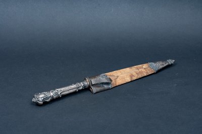 Juan Manuel de Rosas engraved Libertad gaucho Facon Bowie silver