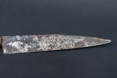 Juan Manuel de Rosas engraved Libertad gaucho Facon Bowie silver