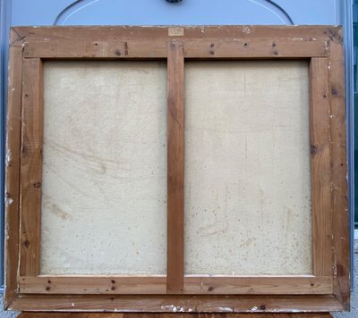 Huile sur toile Herduwb Rendurg Rendurb romantique XIXe
