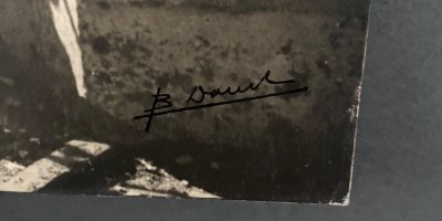 Silver print Bernard Darot XXe View of river