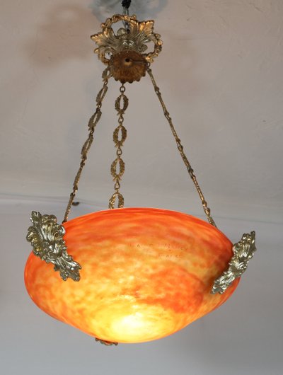 Daum hanging chandelier from the 1900s